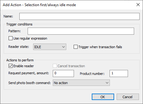 add action selection first
